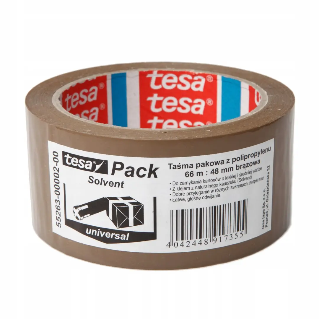 Tesa Standaard Bruine Pakkingstape 48mm x 66m
