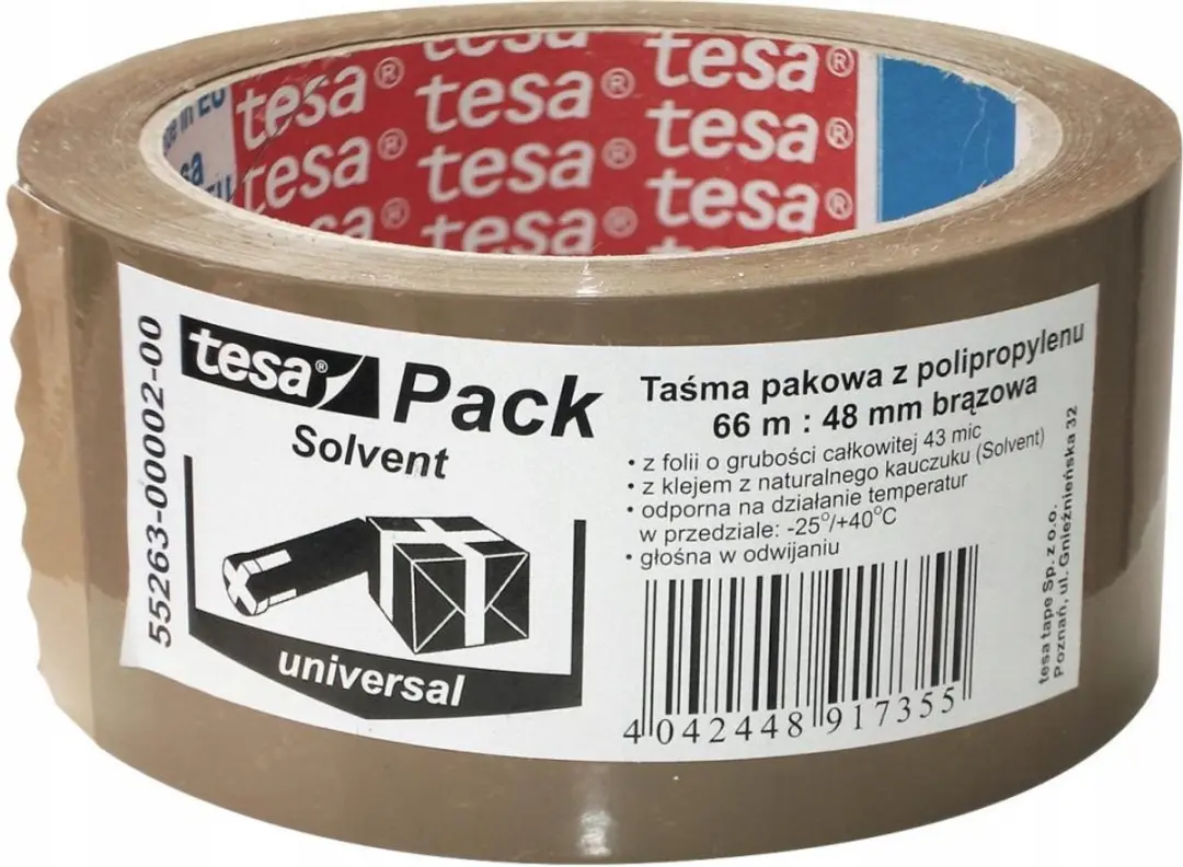 Tesa Standaard Bruine Pakkingstape 48mm x 66m - afbeelding 6 van 6