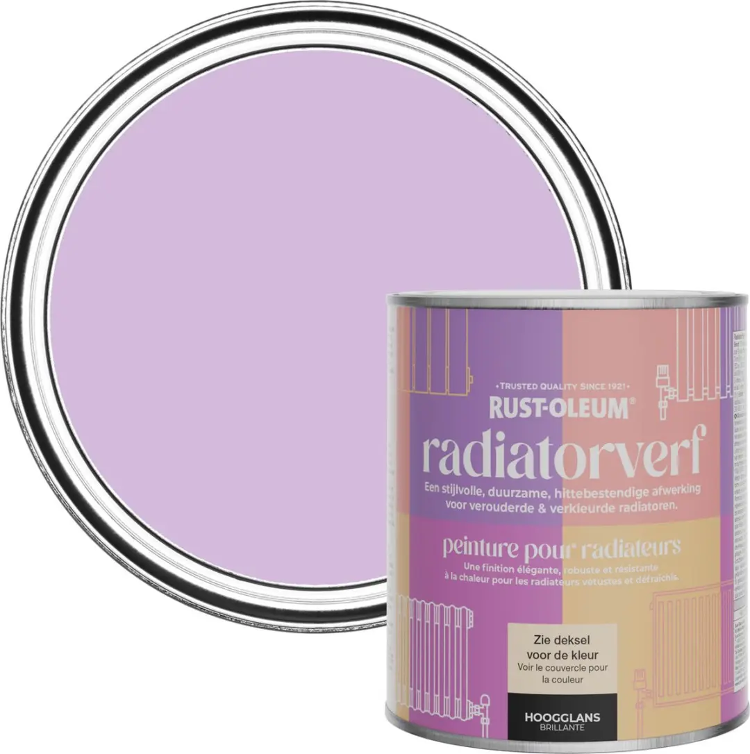 Rust-Oleum Paars Radiatorverf Hoogglans 750ml