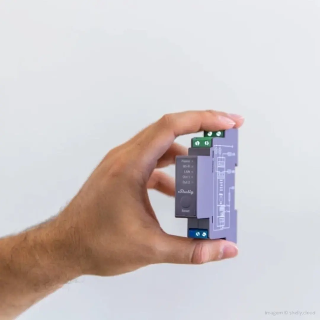 Shelly Pro 2 DIN-railrelais Bluetooth/WiFi