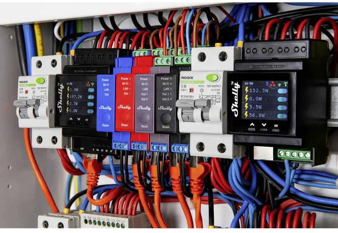 Shelly Pro 2 DIN-railrelais Bluetooth/WiFi - afbeelding 6 van 6