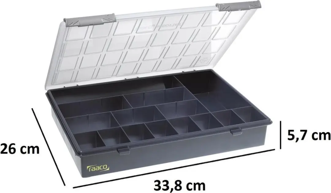 Raaco Assortimentsdoos 15 Vakken - 260x338x57mm