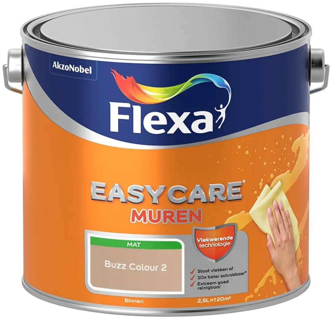 Flexa Easycare Muren Buzz Colour 2 Mengverf 2,5L