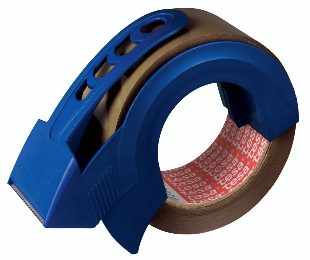 Tesa Handafroller met tape 66m x 50mm - Bruin