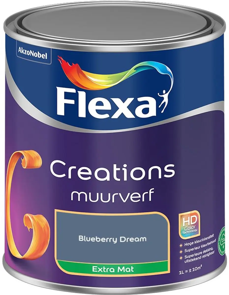 Flexa Creations Muurverf Extra Mat Blueberry Dream 1L