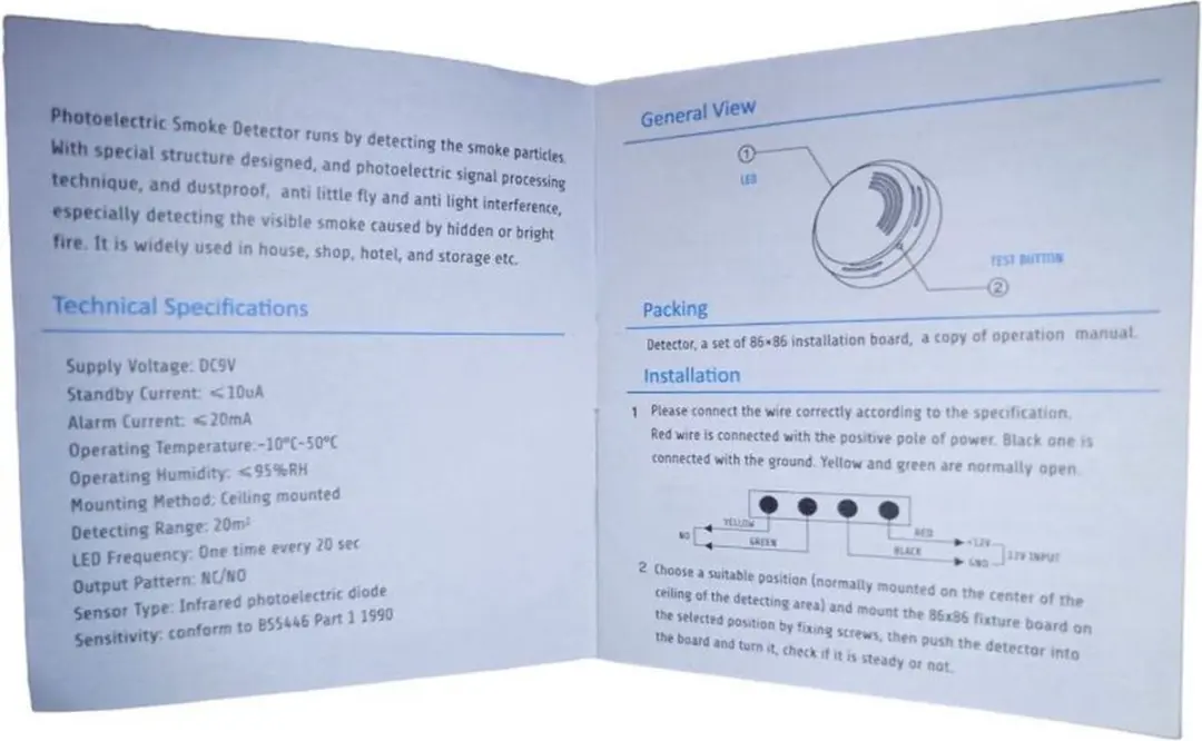 Marmitek Etiger Elro Sigmatek 433MHz Rookmelder - Wit/Gebroken