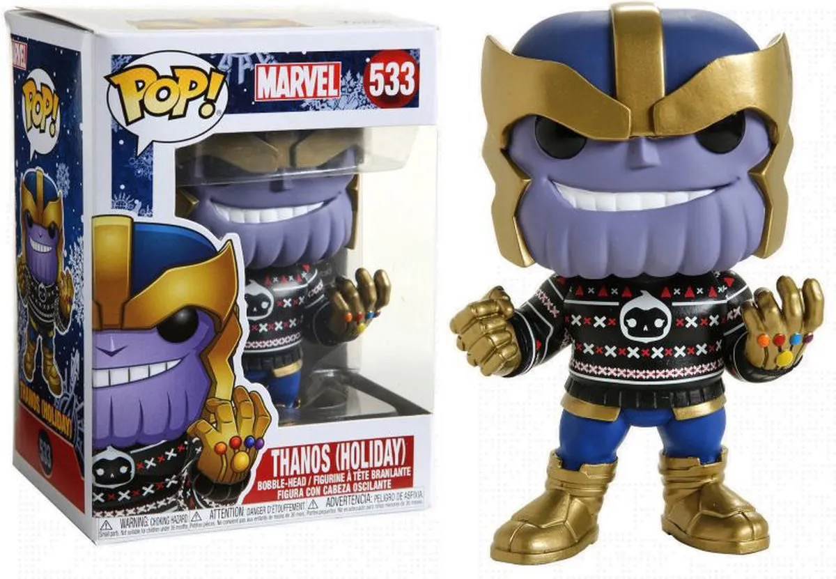 Funko Pop! Marvel Holiday Thanos Verzamelfiguur 95mm FUN43336 - Multicolor