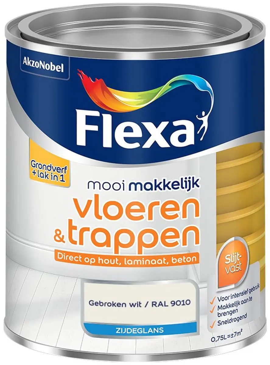 Flexa Mengverf Gebroken Wit RAL 9010 750ml