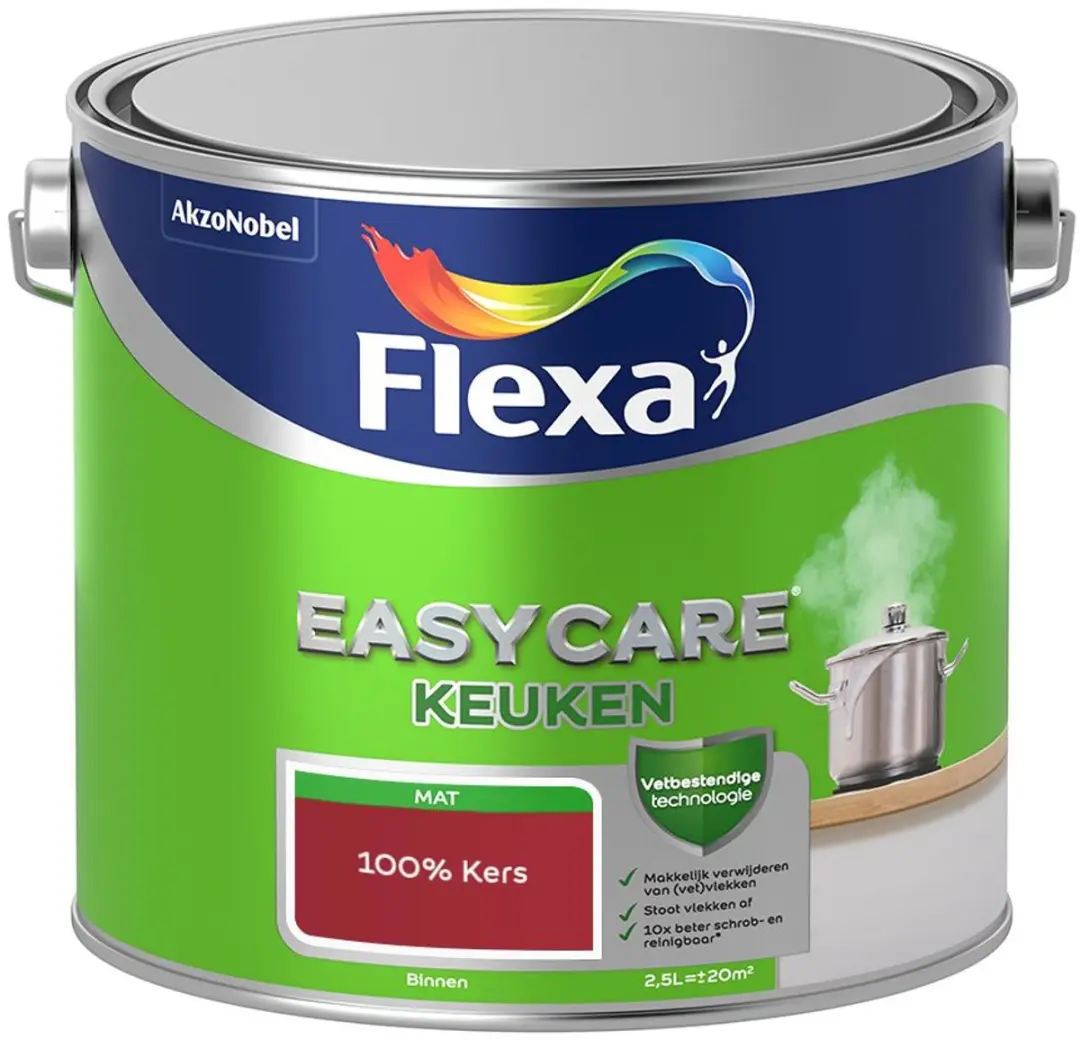 Flexa Easycare Keuken Mengverf 100% Kers