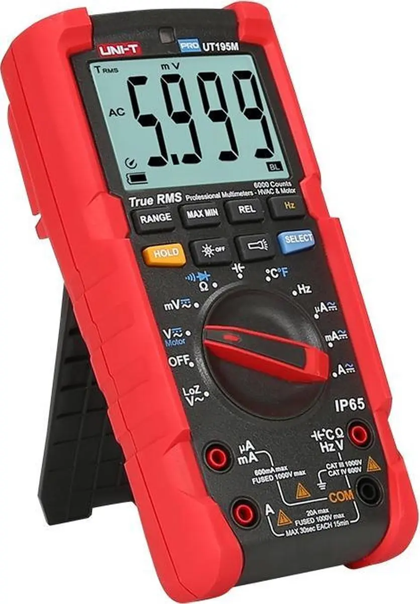 UNI-T UT195M Pro True RMS Digitale Multimeter - Rood