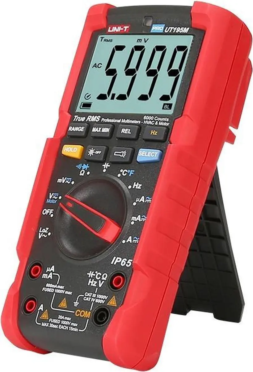 UNI-T UT195M Pro True RMS Digitale Multimeter - Rood