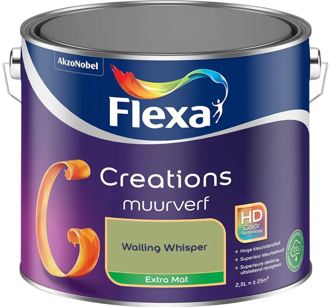 Flexa Creations Muurverf Extra Mat Wailing Whisper 2,5L