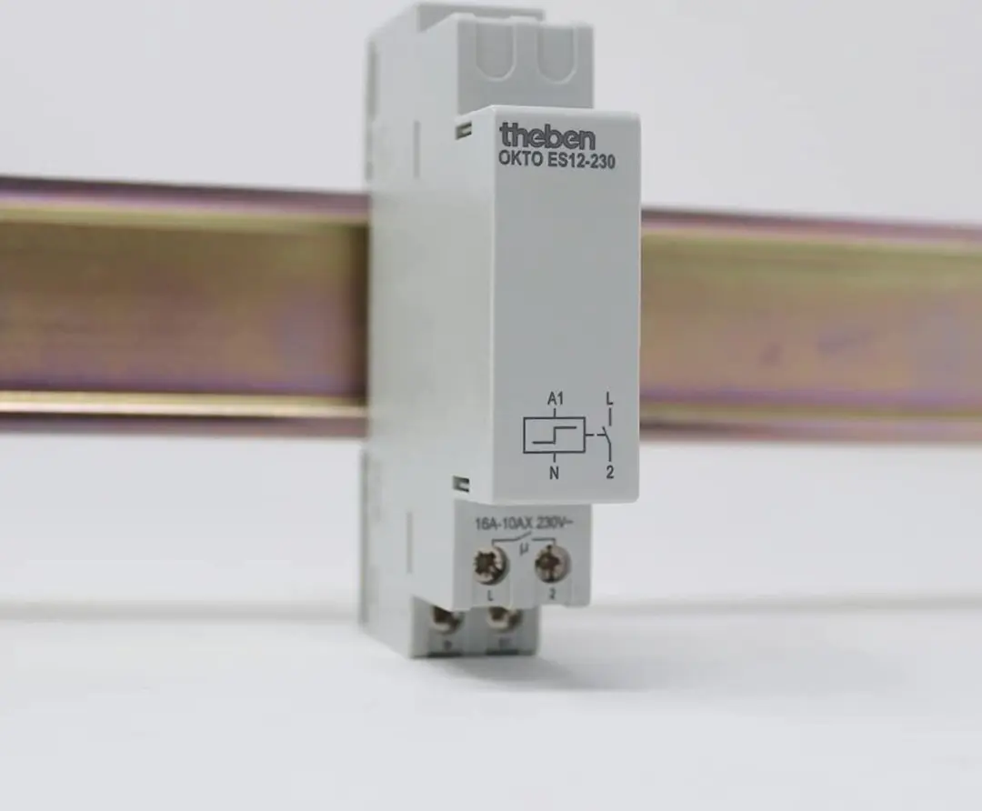 Theben OKTO ES12-230 Impulsschakelaar 600W - Grijs - afbeelding 6 van 6