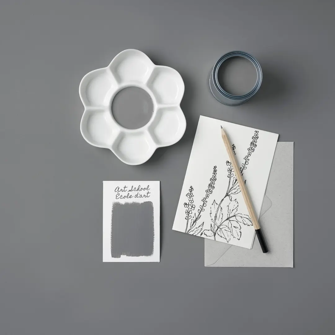 Rust-Oleum Art School Muurverf 2,5L - Grijs Chalky Finish