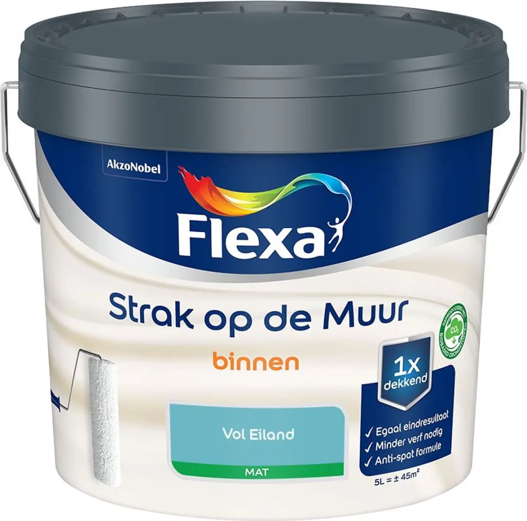 Flexa Strak Op De Muur Binnen Mat Vol Eiland Mengverf 5L