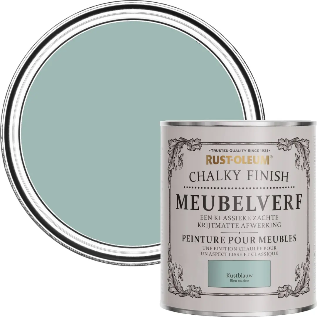 Rust-Oleum Blauw Chalky Finish Meubelverf 750ml