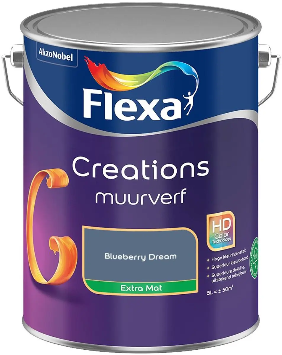 Flexa Creations Muurverf Extra Mat Blueberry Dream 5L