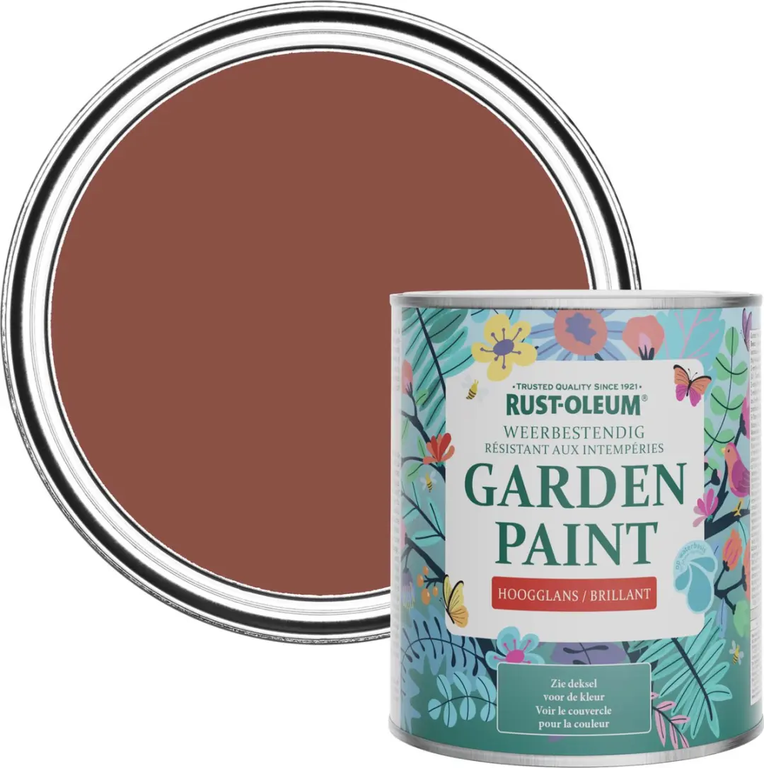 Rust-Oleum Rood Tuinverf Hoogglans 750ml