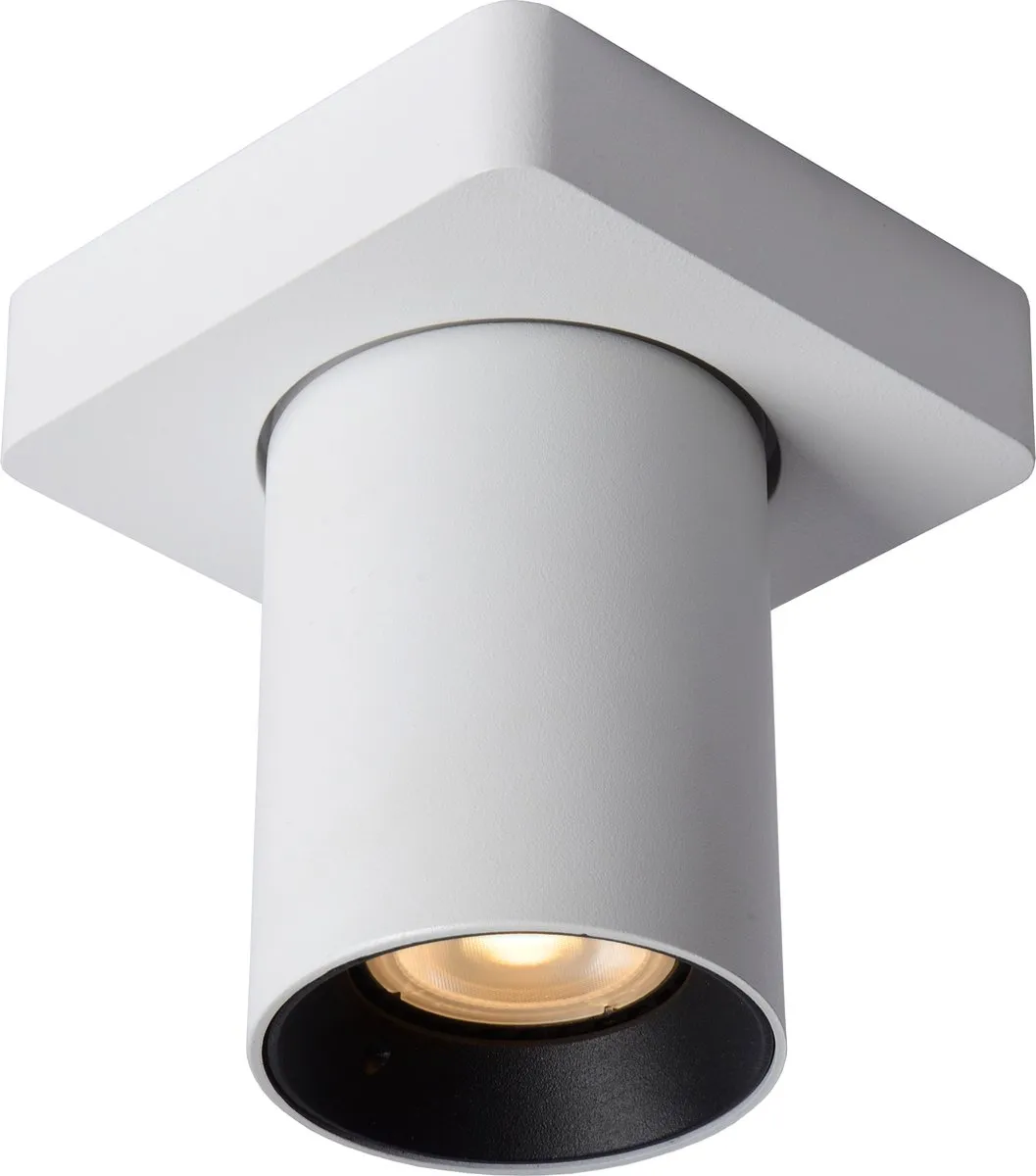Lucide Nigel Plafondspot LED Dim-to-Warm GU10 5W - Wit