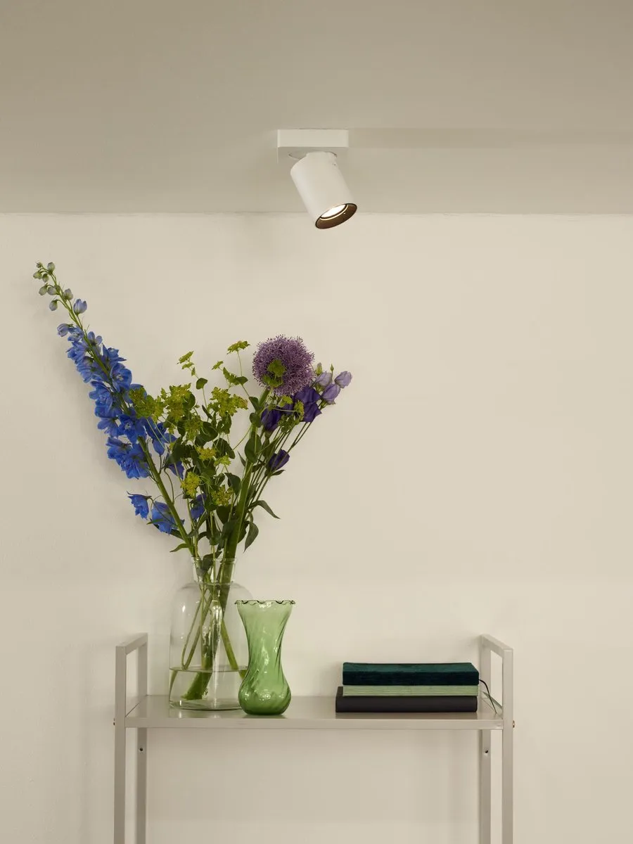 Lucide Nigel Plafondspot LED Dim-to-Warm GU10 5W - Wit