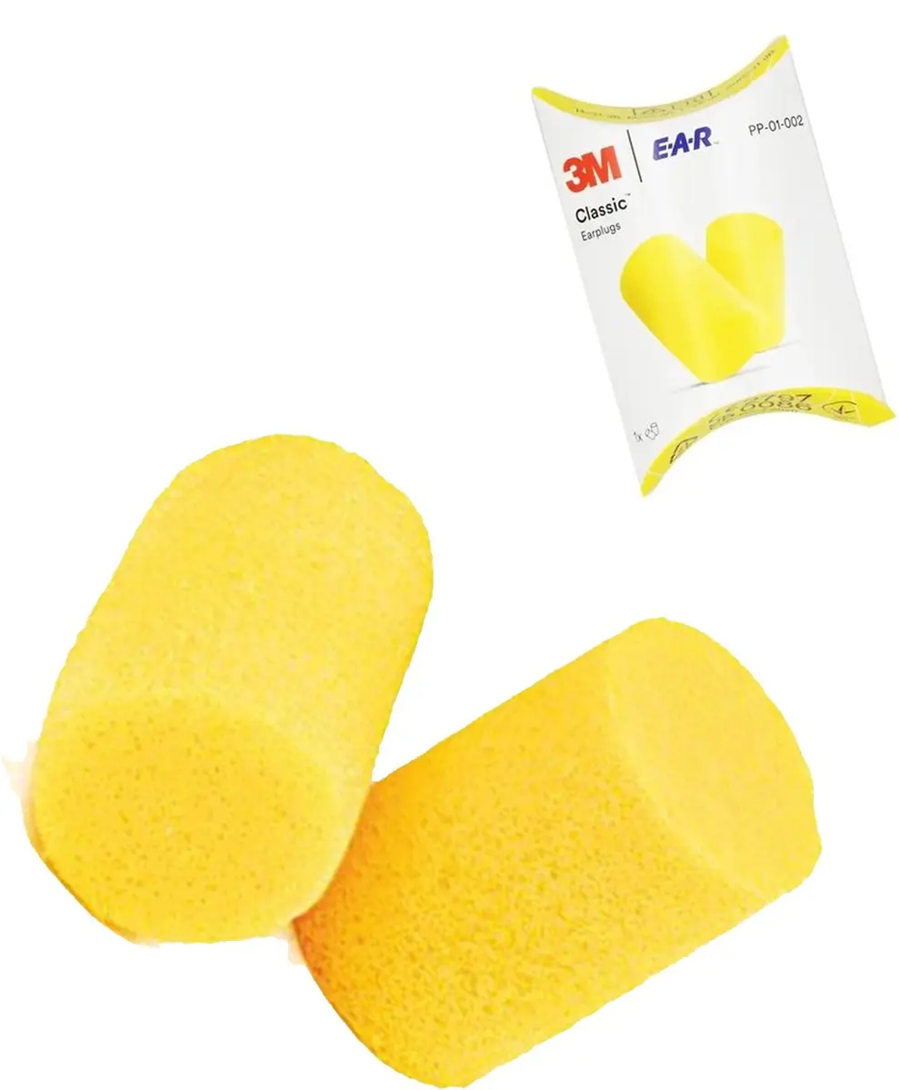 3M E-A-R Classic Oordoppen - 250 Paar - SNR 31dB - Geel