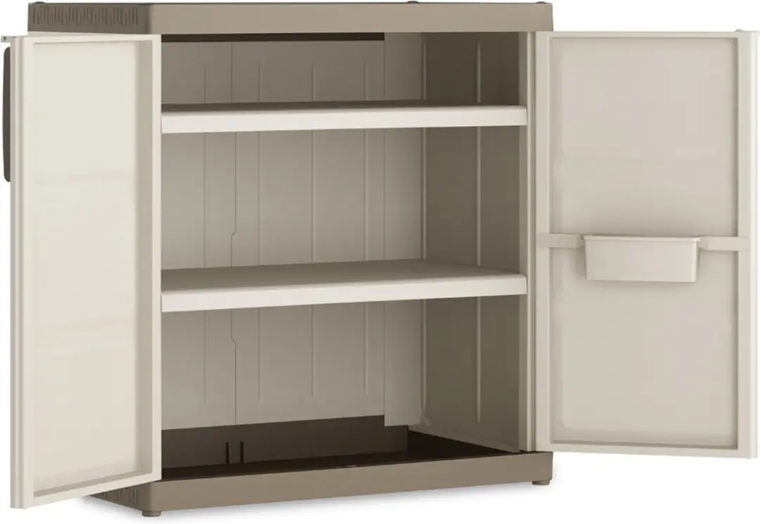 Keter Excellence XL Opbergkast 2 Planken 54x89x93cm Beige/Taupe
