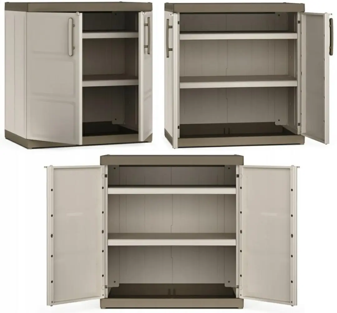 Keter Excellence XL Opbergkast 2 Planken 54x89x93cm Beige/Taupe
