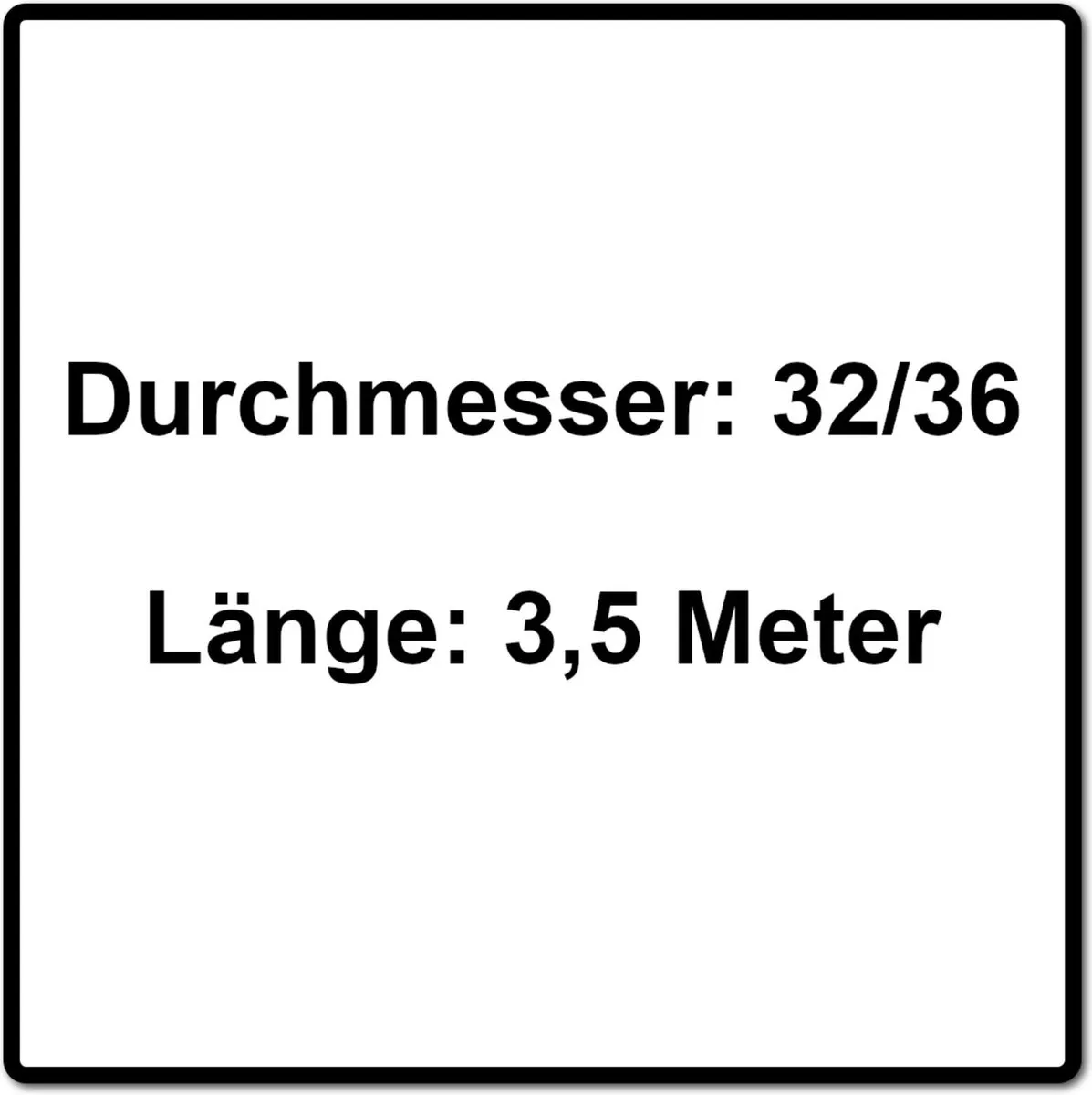 Festool D 36/32x3,5m-AS/R Afzuigslang - Groen/Zwart