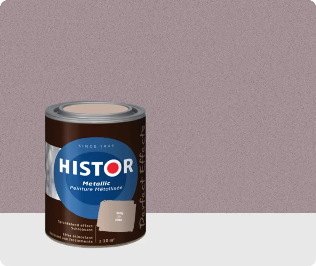 Histor Perfect Effects Metallic Muurverf 1L - Roze