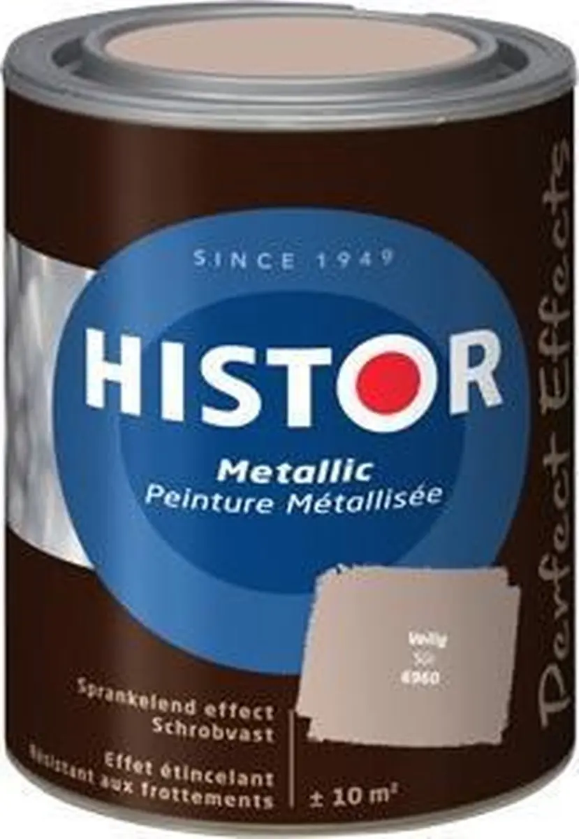 Histor Perfect Effects Metallic Muurverf 1L - Roze
