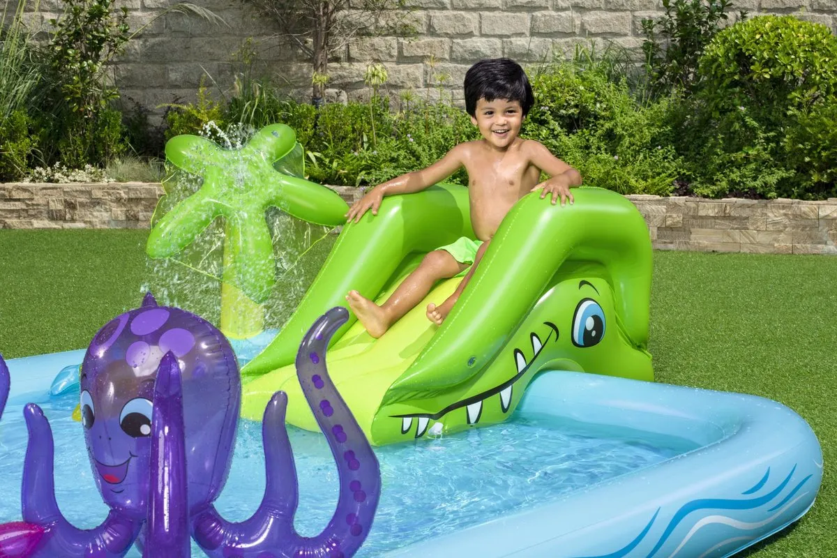 Bestway Kinderzwembad Krokodil 239x206cm - 308L