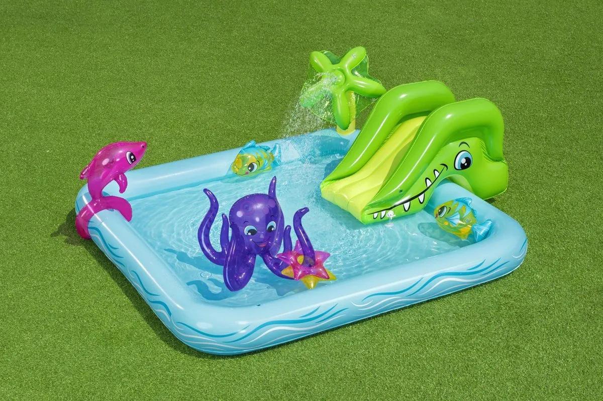 Bestway Kinderzwembad Krokodil 239x206cm - 308L