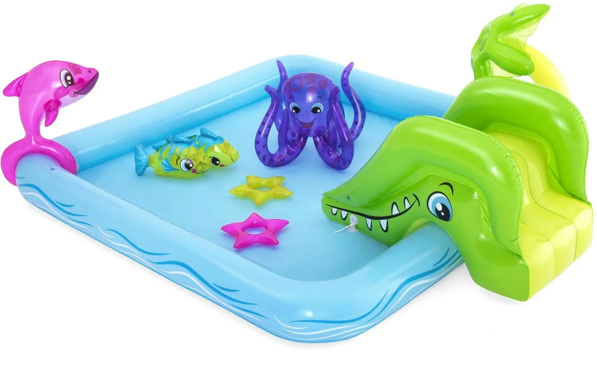 Bestway Kinderzwembad Krokodil 239x206cm - 308L