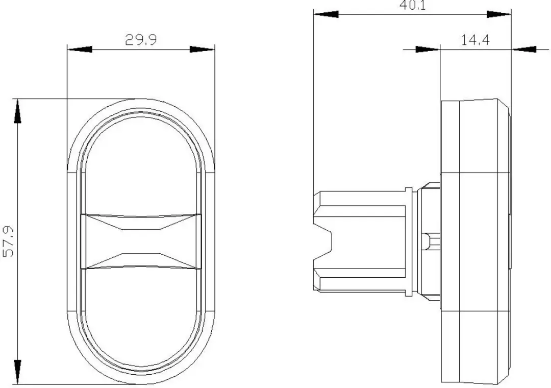 Siemens 3SU10003AB420AK0 Dubbele Drukknop - 29.8x57.7mm - Groen/Rood