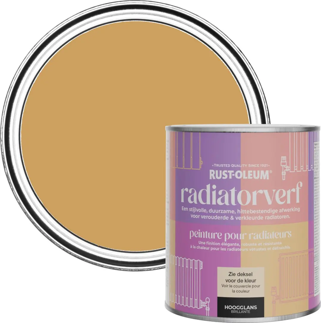 Rust-Oleum Geel Radiatorverf Hoogglans Dijon 750ml