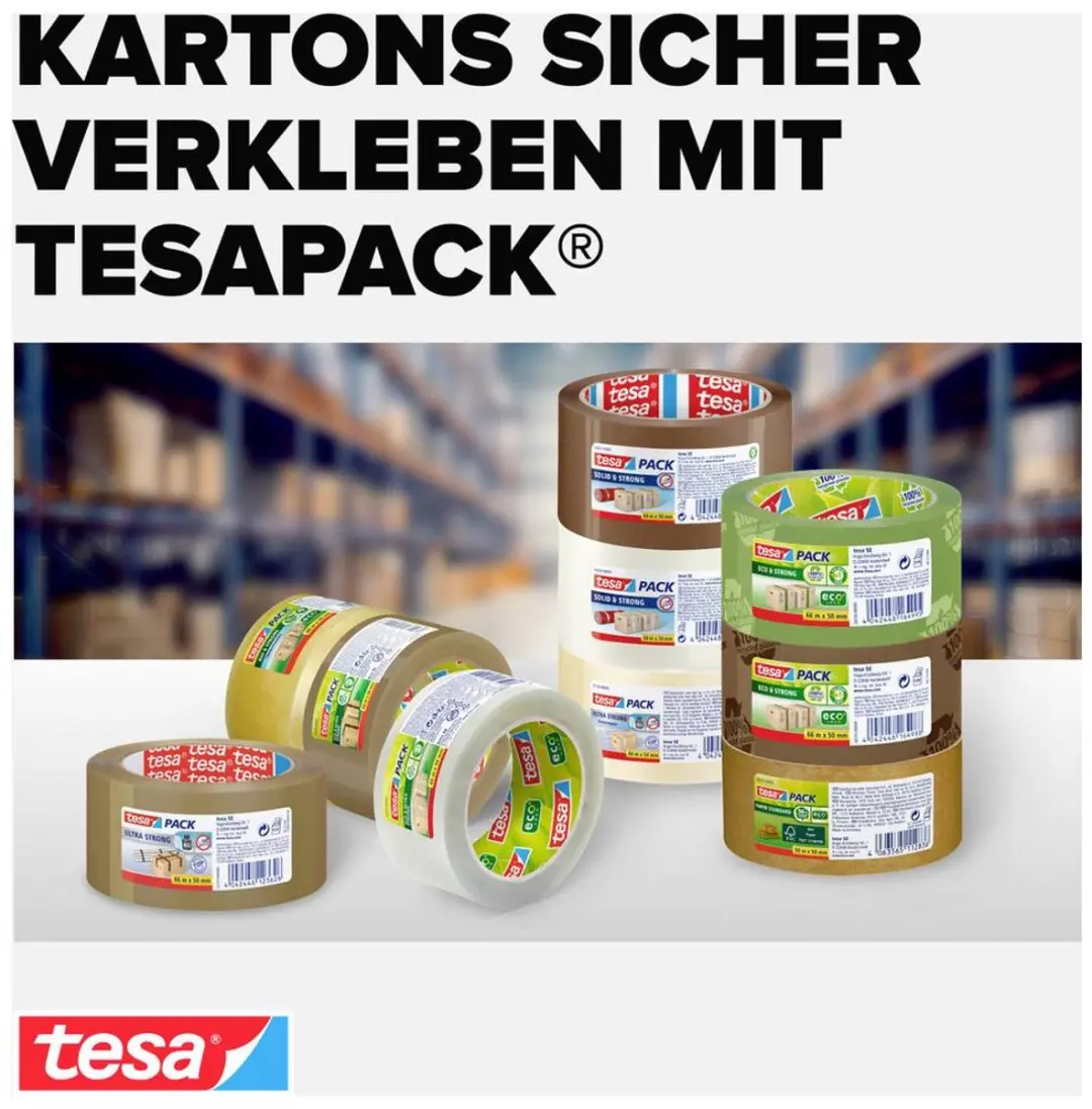 Tesa ECO & STRONG 58156 Pakband - 66m x 50mm Groen
