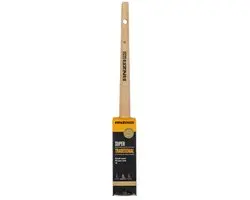 Anza Super Traditional Ronde Kwast nr. 18 - Houtkleur/Zilver/Zwart