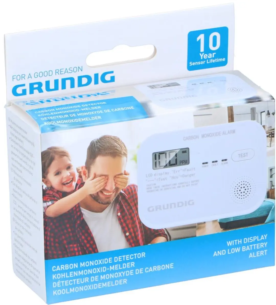 Grundig CO Melder - Wit - 10 Jaar Sensor - afbeelding 6 van 6