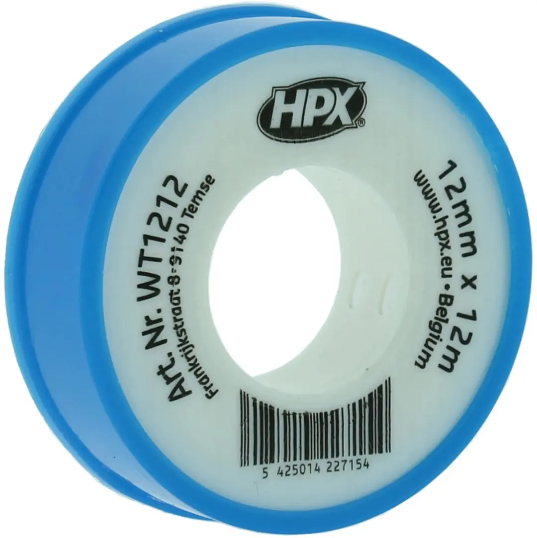 HPX PTFE Waterafdichtingstape 12mm x 12m - Wit