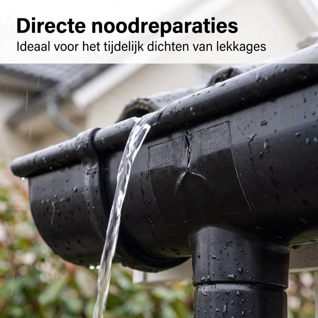 Kip Duct-Tape Steenband Reparatietape 50mm x 50m - Zwart