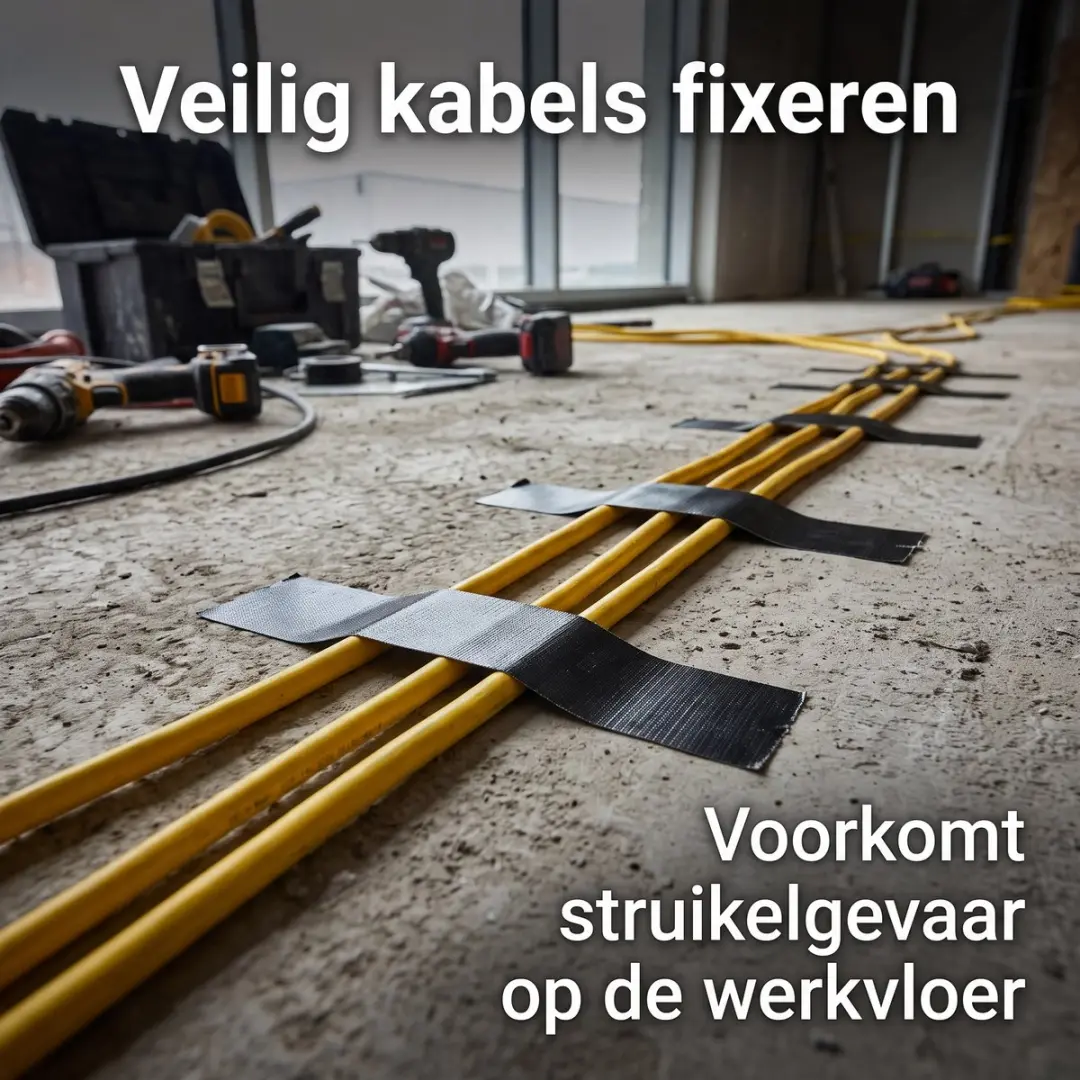 Kip Duct-Tape Steenband Reparatietape 50mm x 50m - Zwart
