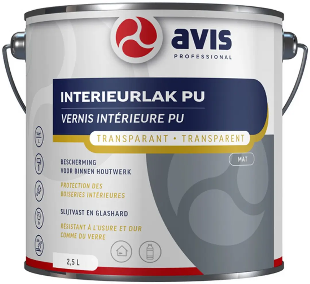 Avis Polyurethane Blanke Lak Mat 2,5L