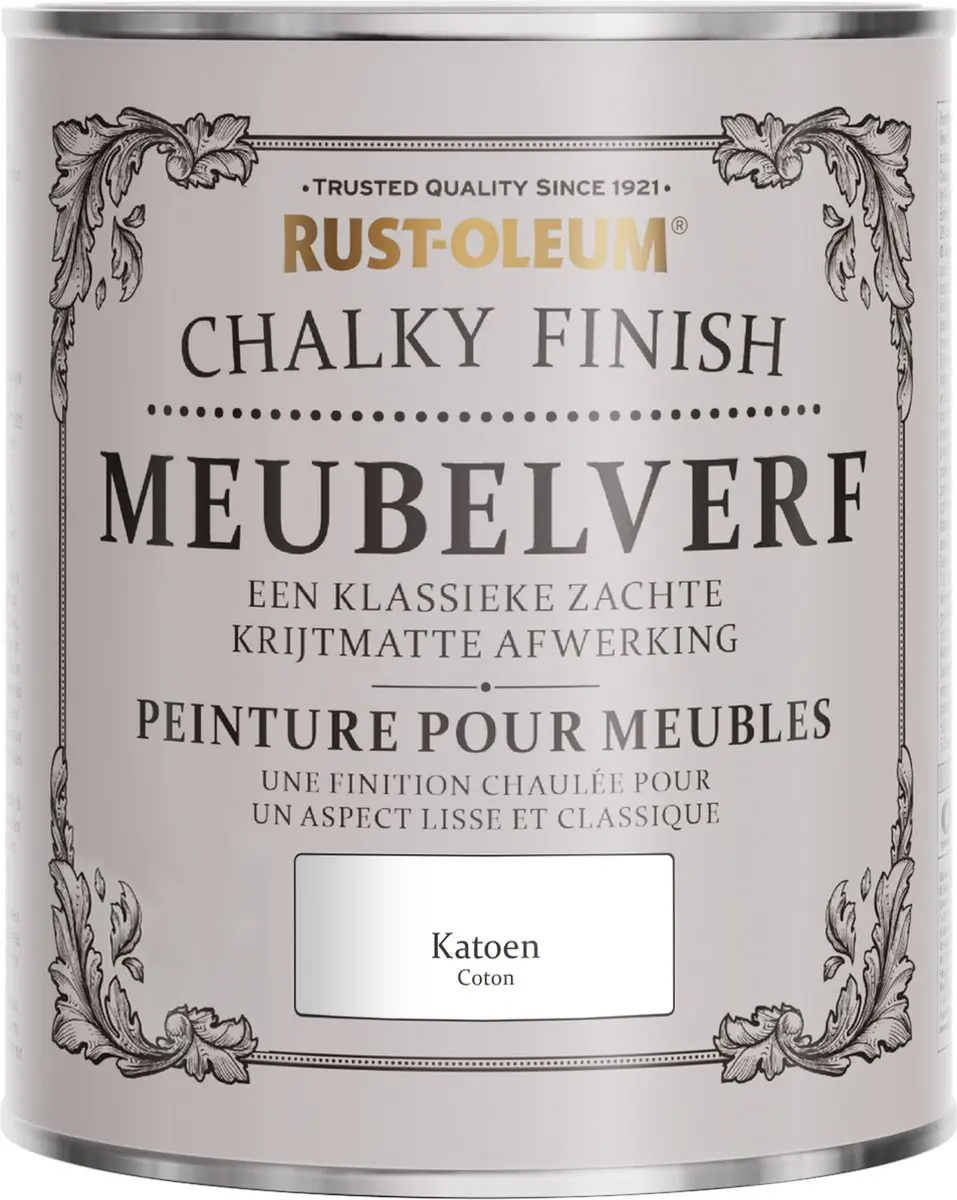Rust-Oleum Wit Chalky Finish Meubelverf 750ml - Katoen