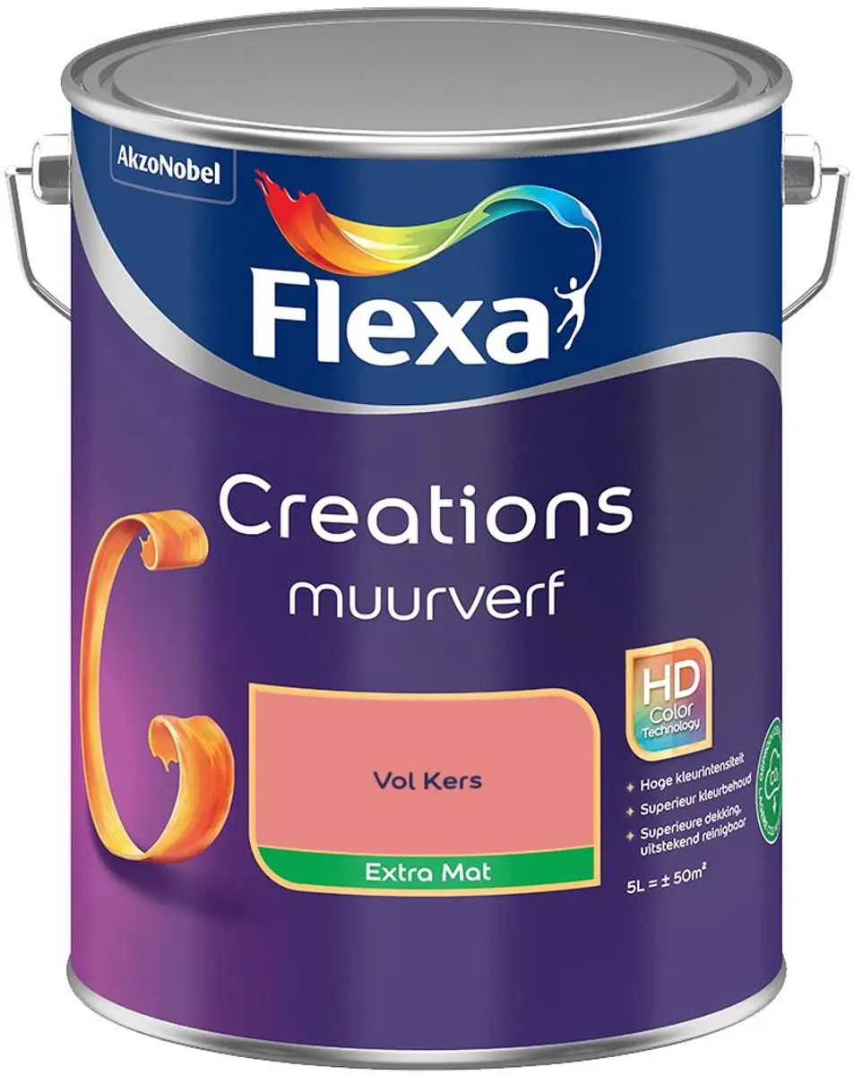 Flexa Creations Muurverf Extra Mat Vol Kers - 5L