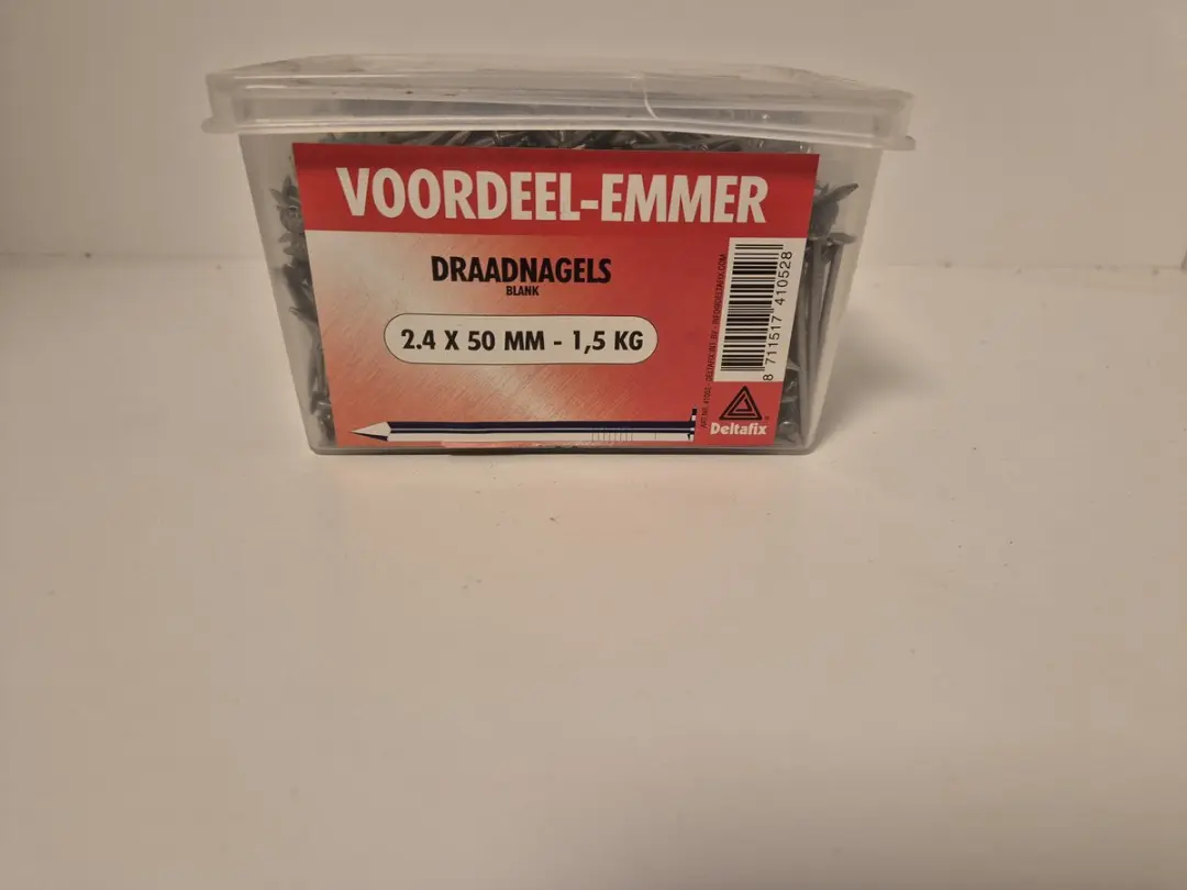 Deltafix Draadnagel 2.4x50mm - 1.5kg - Grijs