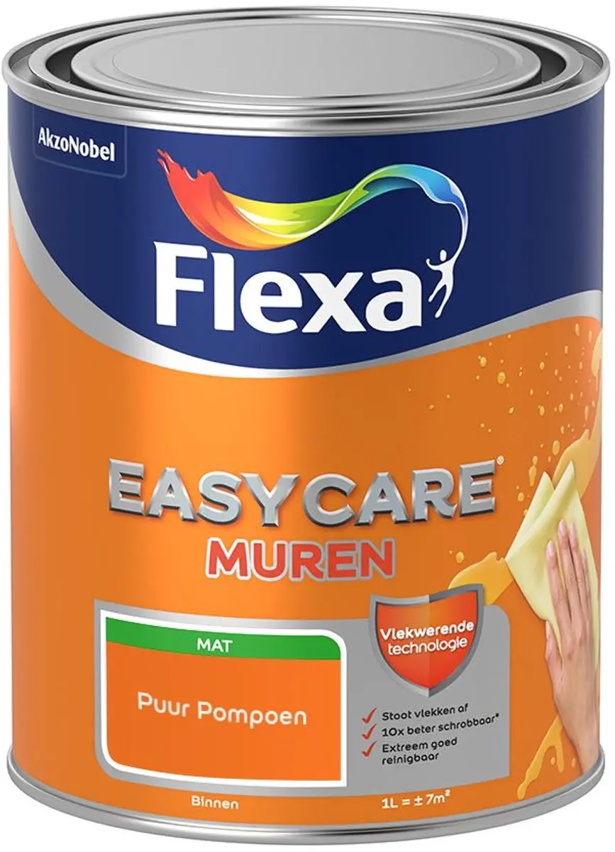 Flexa Easycare Murenverf Puur Pompoen 1L