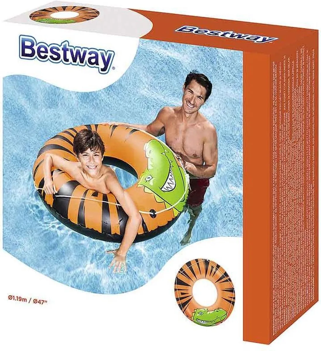Bestway Opblaasband Krokodil Multicolor DS91369