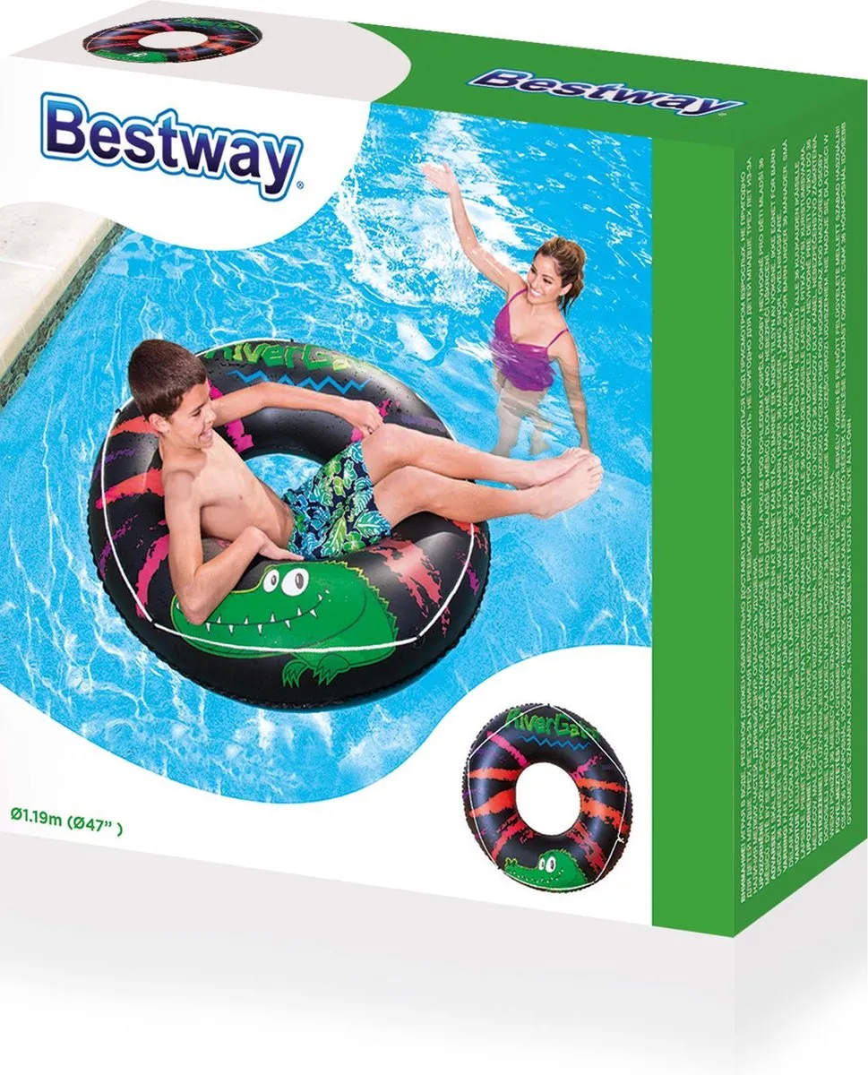 Bestway Opblaasband Krokodil Multicolor DS91369