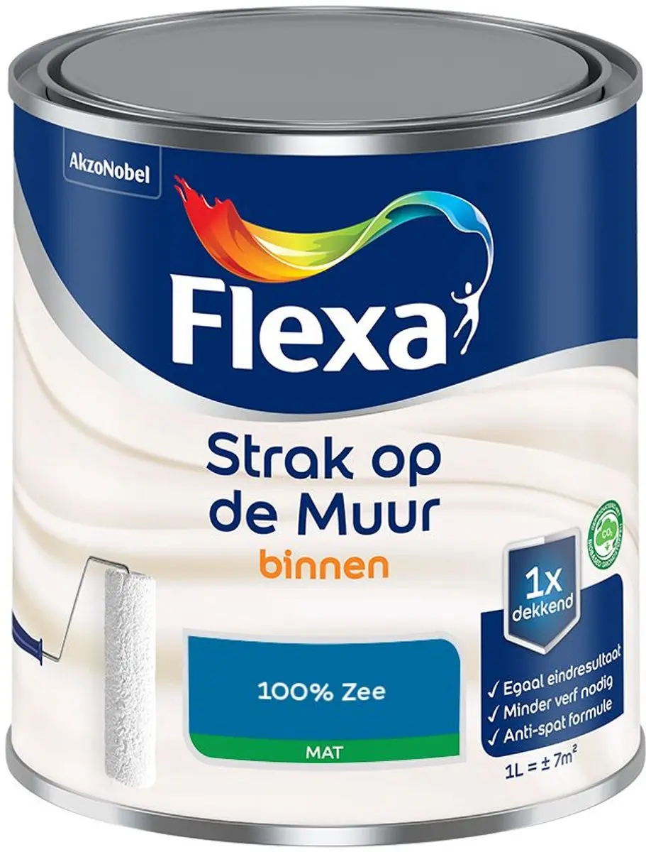 Flexa Strak Op De Muur Binnen Mat Mengverf 100% Zee