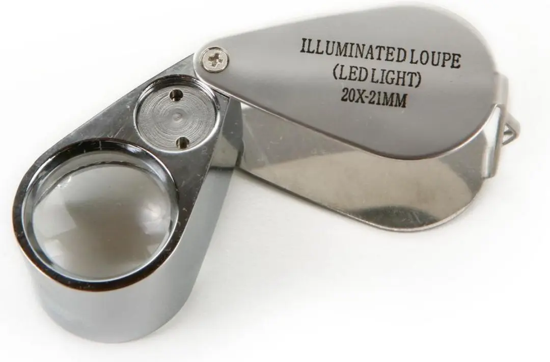 HBM Zakloupe met LED verlichting 20x vergroting